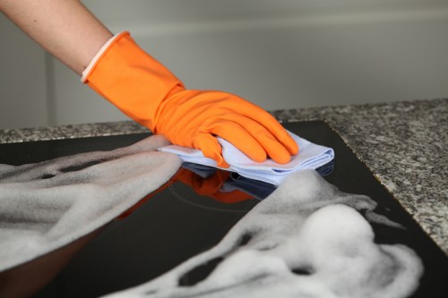 Professional move out cleaning in a Camden apartment during tenancy handover