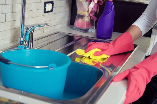 Regular domestic cleaning in a Camden kitchen and living space